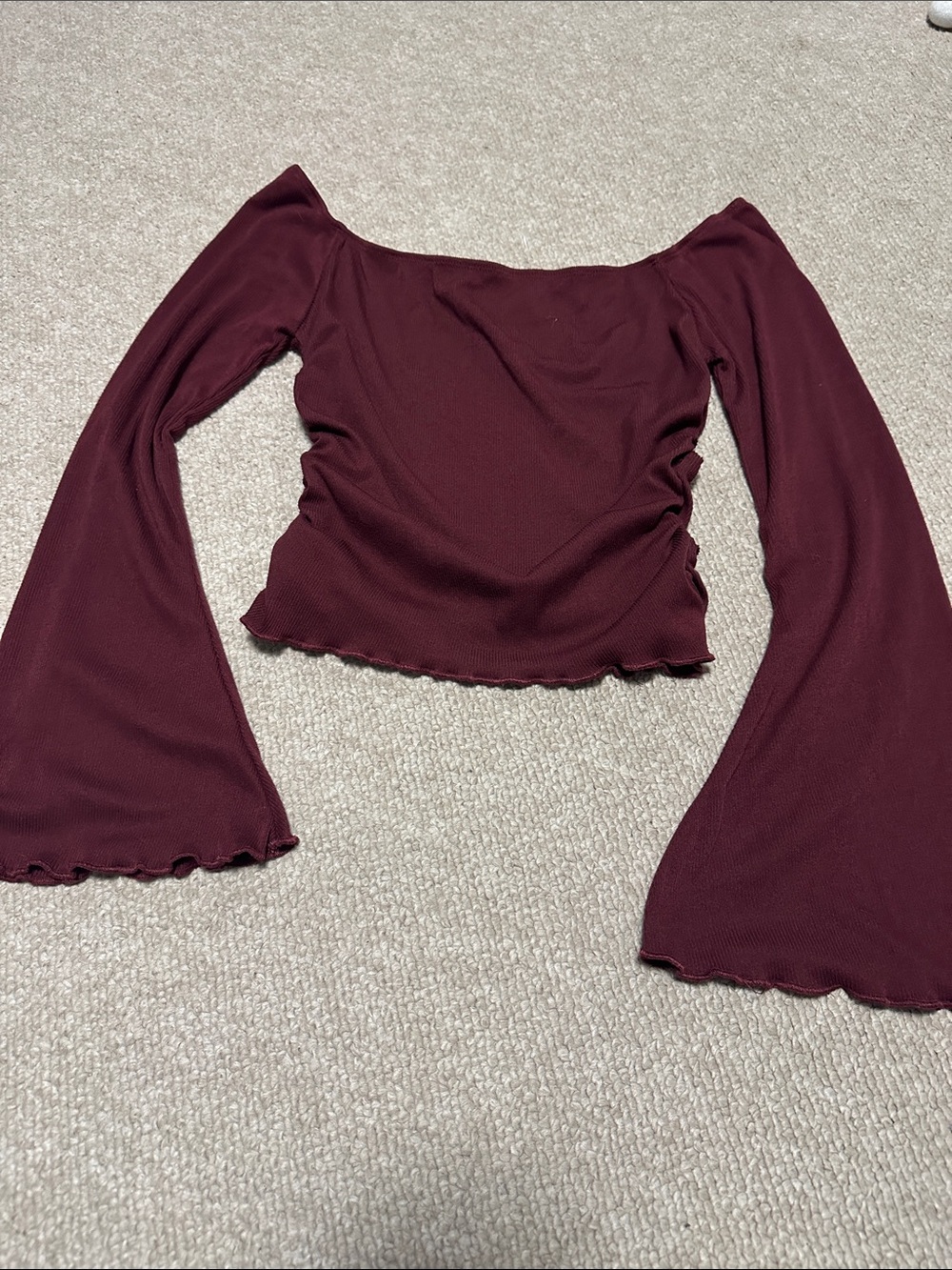 Rue21 Burgundy Ribbed Tank Top